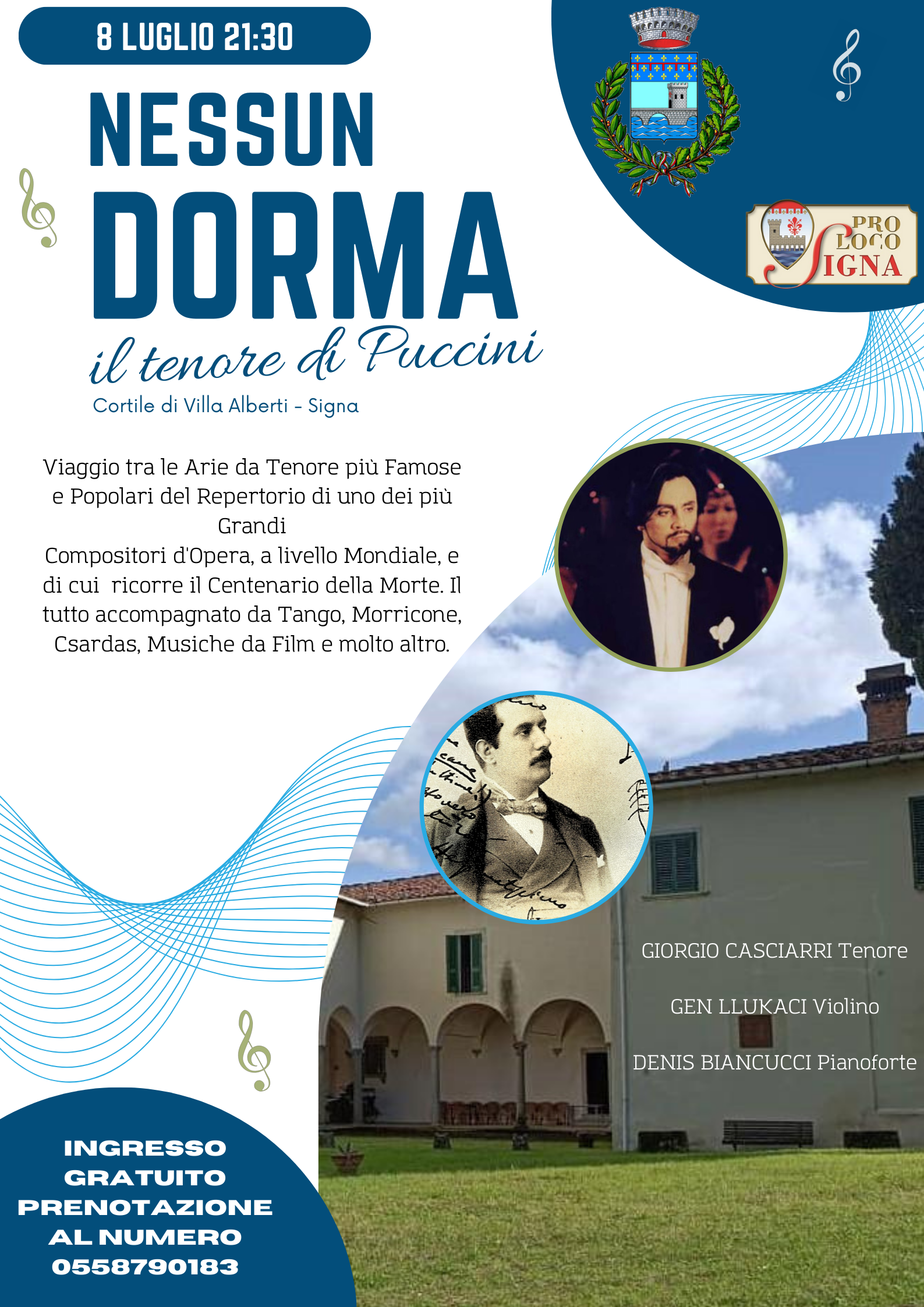 LUNEDI’ 8 LUGLIO E’ CATEGORICO: “NESSUN DORMA”……….