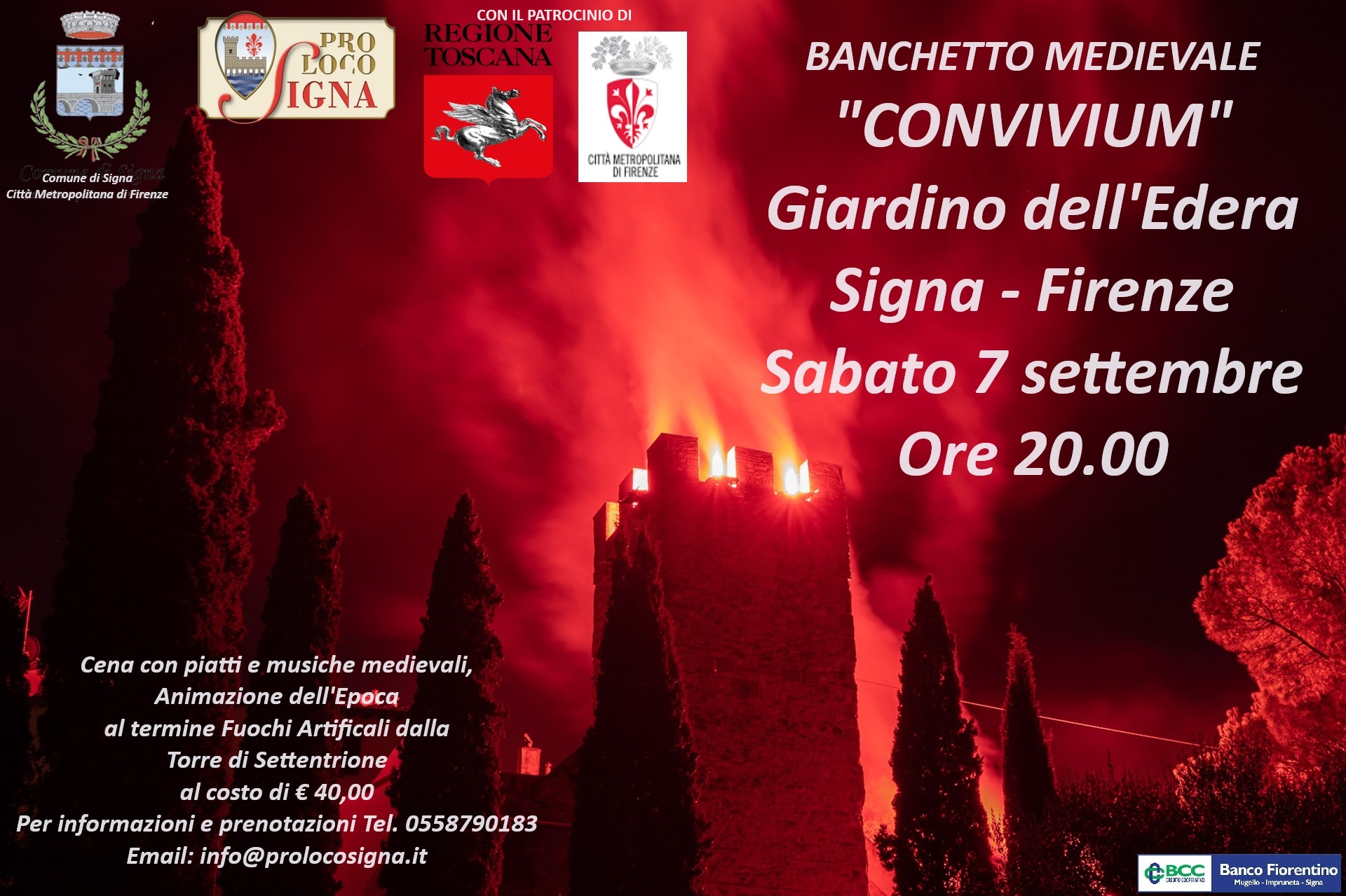 30^ EDIZIONE BANCHETTO MEDIEVALE AL GIARDINO DELL’EDERA DI SIGNA