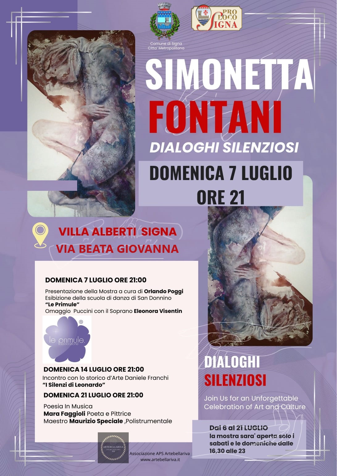 MOSTRA DI SIMONETTA FONTANI A VILLA ALBERTI