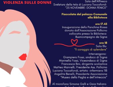 25 NOVEMBRE GIORNATA CONTRO LA VIOLENZA SULLE DONNE