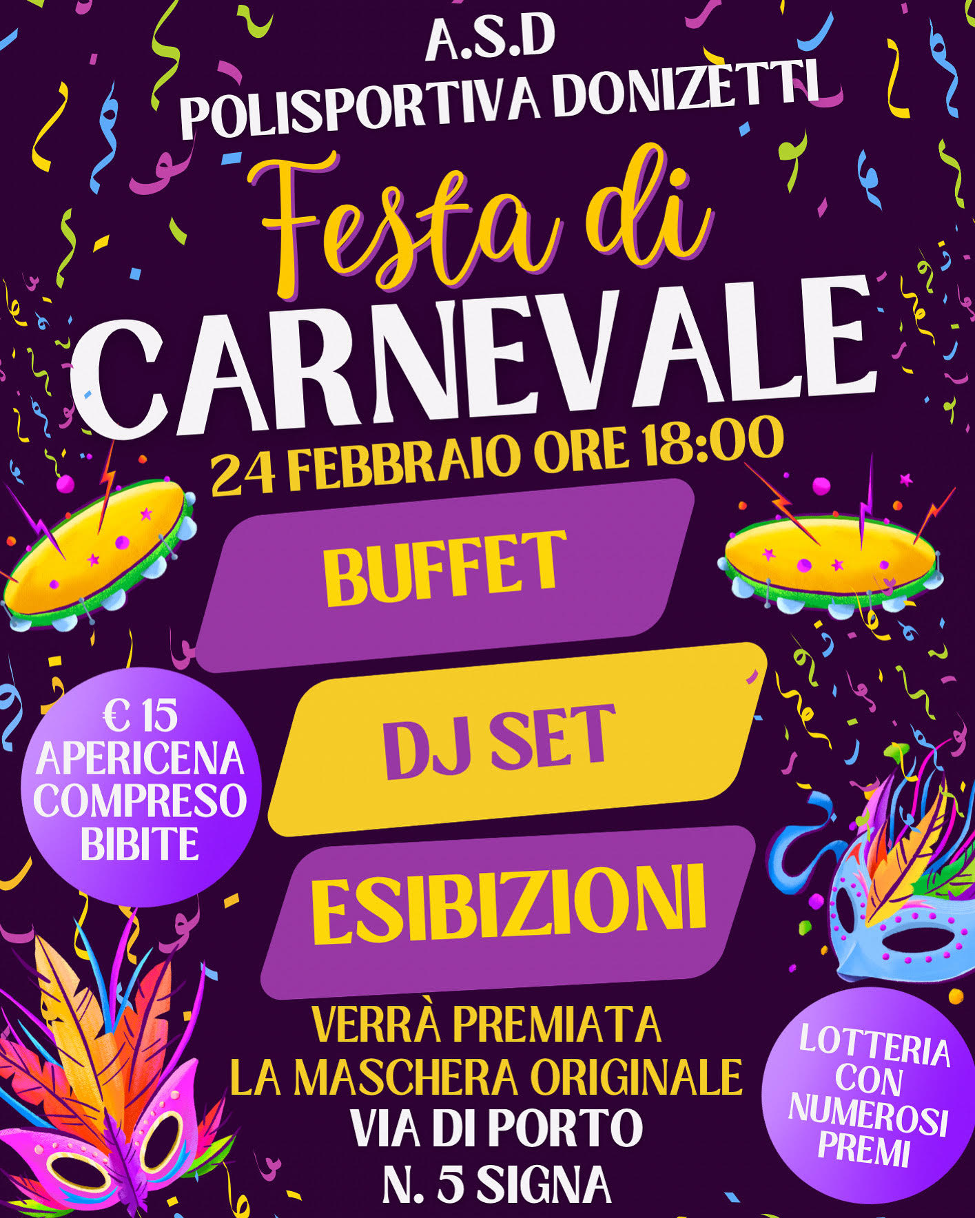 Festa di Carnevale alla Donizetti